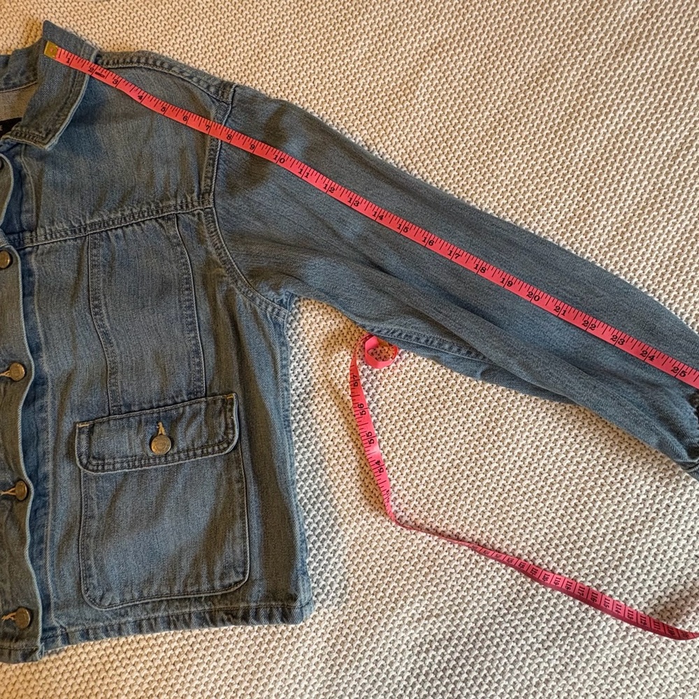 Able Light Blue Jean Jacket with Button Details - image 10